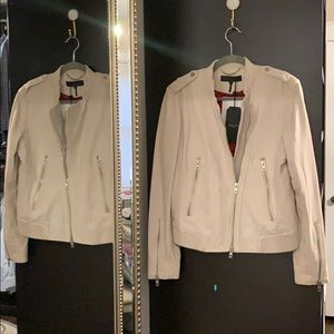 rag & bone Lyon Ivory Jacket | 100% Lamb Leather